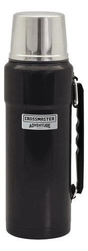 Termo Crossmaster Adventure S 1.2l Acero Inox No Apto P/mate Color Negro