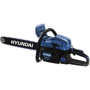 Motosierra A Nafta Hyundai 52 Cc Turbo 600 2.5 Hp 20 Pul Rex Color Azul Y Negro Azul/negro