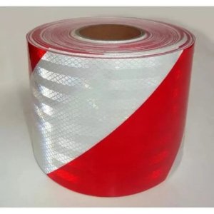 Cinta Reflectiva Roja Y Blanca Camiones X 5 Mts - Tyt
