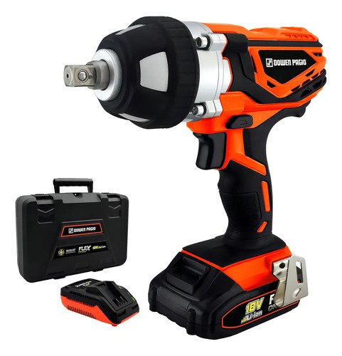 Llave Impacto Bateria Ion Litio 18 V Dowen Pagio 9993139 Naranja 0