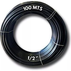 Caño Plastiducto 1/2 - Riego Agua X 100 Mts Negro