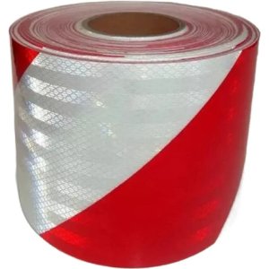 Cinta Reflectiva Roja Y Blanca Camiones X 25 Mts - Tyt