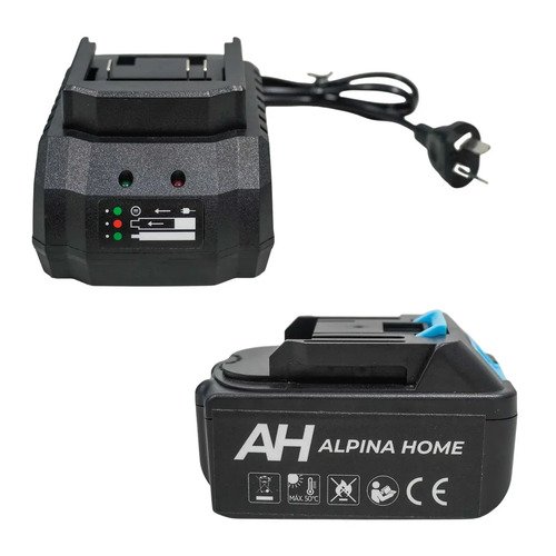 Motosierra Inalámbrica A Batería 21v 4.0ah 600w 12 Pulgadas 2000 Rpm Alpina Azul/negro - Imagen 4