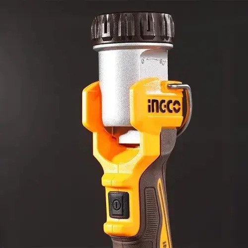 Linterna De Trabajo Ingco 20v Led 8w 450 Lumenes + Bat 4 Ah Blanco Naranja Claro - Imagen 7