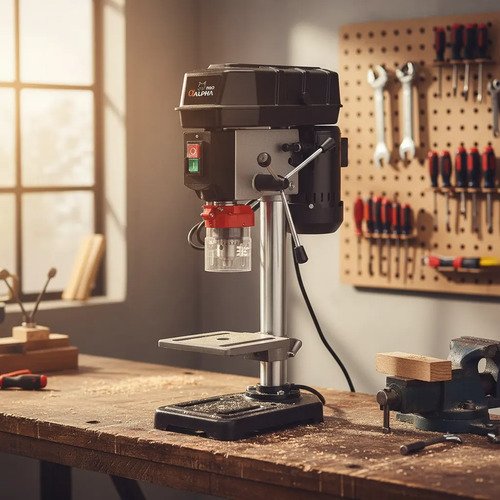 Taladro De Banco Alpha Pro 500w 16mm C/interr Tb716x Rojo - Imagen 2