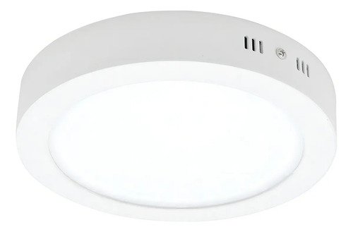 Plafon Techo Foco Sobrepuesto Panel Led Lampara Redondo 18w Luz Blanca Fria Blanco - Imagen 11