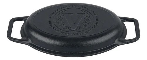 Victoria Combo Cooker Ovalado Olla De Hierro Fundido Negro - Imagen 4