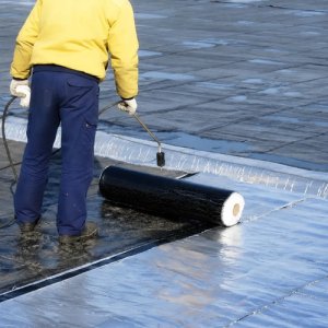 Membrana Asfáltica 4mm Aluminio 40kg Rollo Azul Claro
