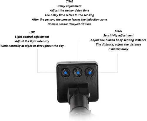 Foco Led Exterior 20w Sensor De Movimiento Fotocelula 1 Año Blanco Frío - Imagen 4