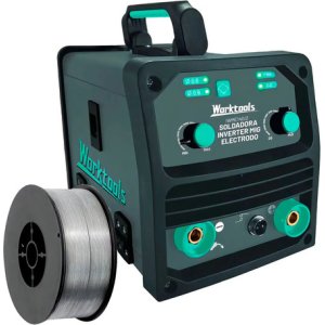 Soldadora Inverter Mig Electrodo Worktools 140amp G P Color Gris Oscuro