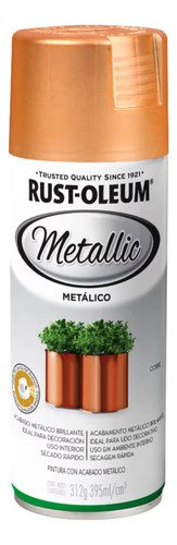 Pintura Aerosol Rust Oleum Metalico Varios Colores 312gr Cobre