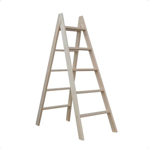 Escalera De Madera 5 Escalones Pintor 1.55mts San José Color Escalones Planos