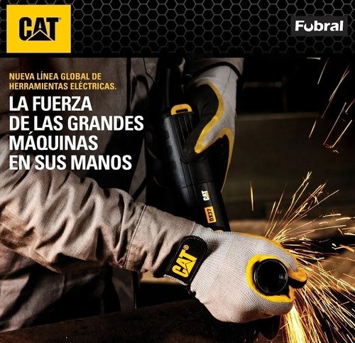 Amoladora Angular Caterpillar De 4.5 750w Dx371 Negro 50 Hz 60 Hz - Imagen 4