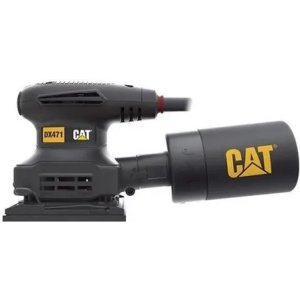 Lijadora Orbital Caterpillar Cat De 240w Con 15 Opm Y 125 Mm De Diámetro Para Acabado Preciso Negro