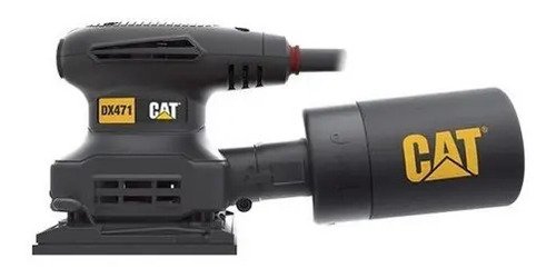 Lijadora Orbital Caterpillar Cat De 240w Con 15 Opm Y 125 Mm De Diámetro Para Acabado Preciso Negro