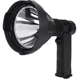 Foco De Mano Reflector Cree Led T6 25w Recargable Color De La Linterna Negro Color De La Luz Blanco