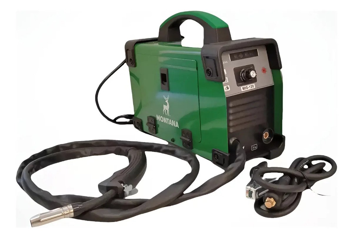 Soldadora Inverter Mig Electrodo Tig 120ah + Rollo Alambre Rojo
