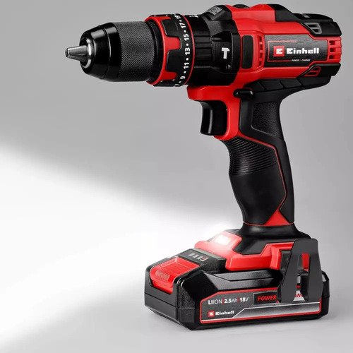 Taladro Percutor Te-cd 18/44 Einhell + Bat 2,5ah + Cargador Rojo 50 Hz - Imagen 6