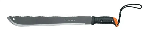 Machete De Acero 18 Doble Filo Con Correa Truper 15893