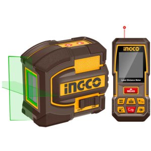Set Medición Nivel Láser Verde 35mts + Medidor De Distancia