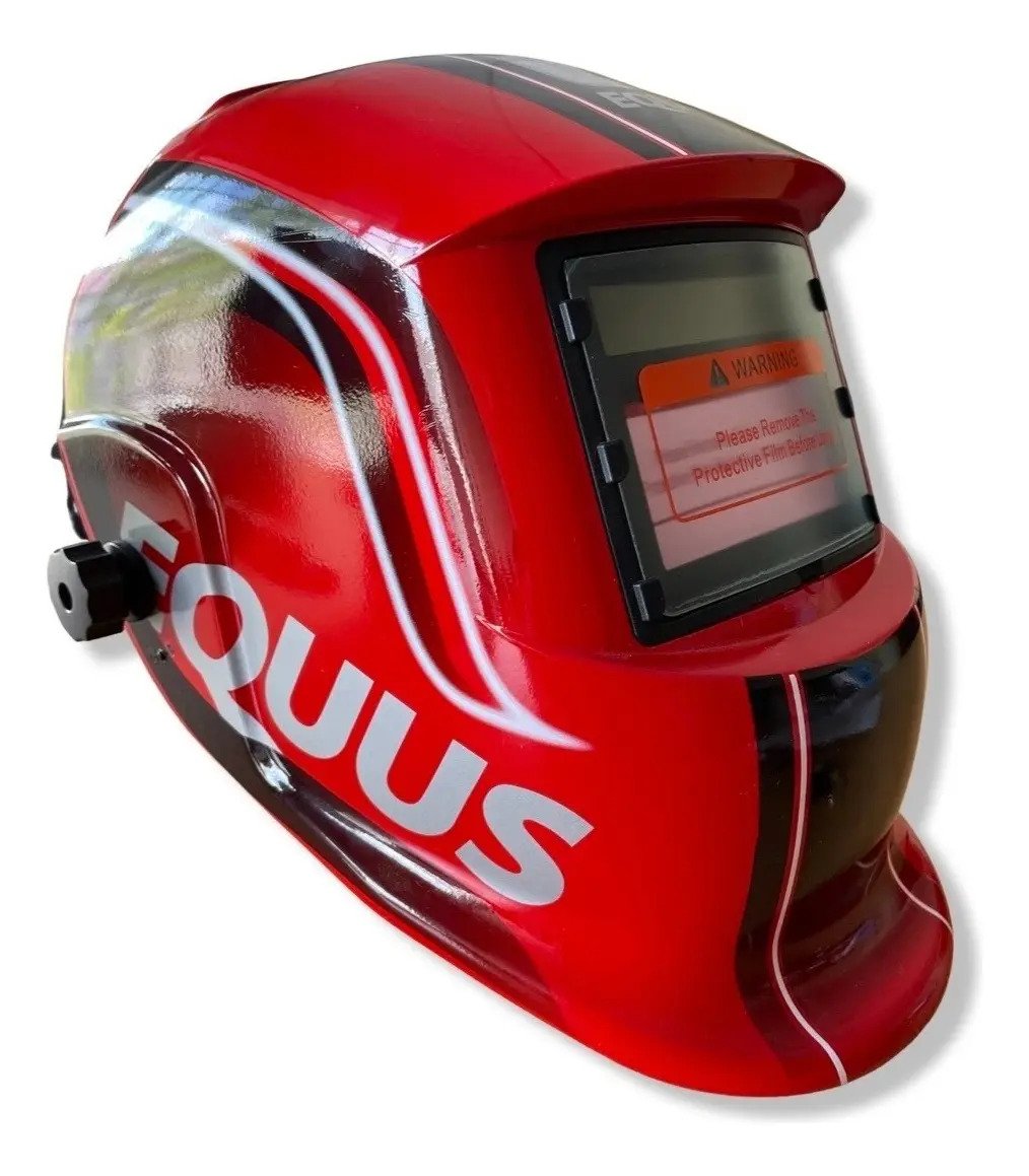 Mascara Careta De Soldar Equus Fotocromática Equus Rojo Deluxe - Imagen 4