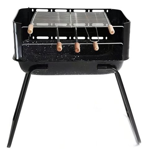 Parrilla Para Barbacoa Arizona Mor Con Lavabo Esmaltado - 3026 Negro/blanco - Imagen 2