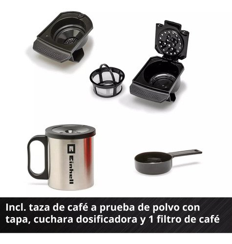 Cafetera Einhell Expert Te-cf 18 Li Semi Automática Bate+car Rojo - Imagen 6