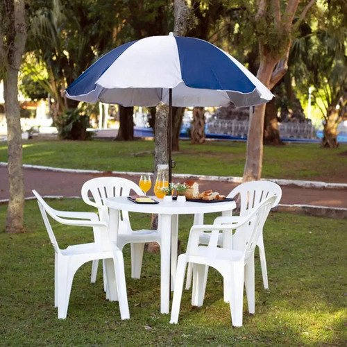 Silla Plástico Mor Reforzada Con Posabrazo Bela Vista Pack 6 Color Negro - Imagen 4