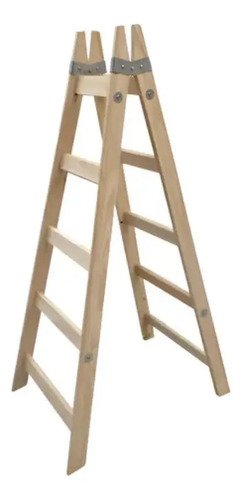 Escalera De Madera 5 Escalones Pintor 1.55mts San José Escalones Perpendiculares - Imagen 3