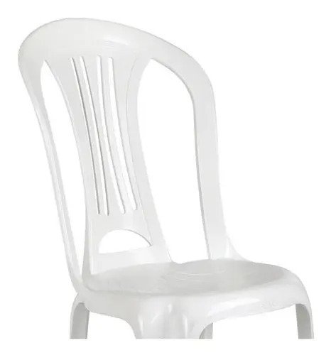 Silla De Plástico Mor Blanca Apilable Para 140 Kg No Aplica