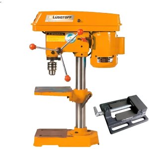 Taladro De Banco Perforador 13mm Con Morza Lusqtoff Naranja
