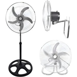 Ventilador 3 En 1 Embassy Fe-18b Aspas Metal Oscilante 18  Plateado 45.72 Cm 5