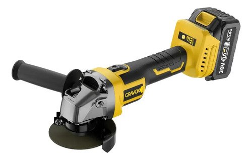 Amoladora Angular Brushless Gravox + Batería Y Cargador- Tyt Amarillo 50/60