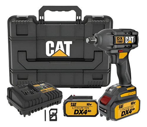 Llave De Impacto Inalámbrica Cat Dx7060 1/2 350nm Negro