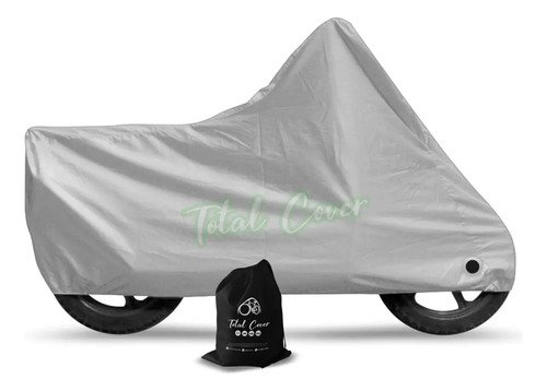 Funda Cubre Moto Impermeable Talle L Color Plateado - Imagen 9