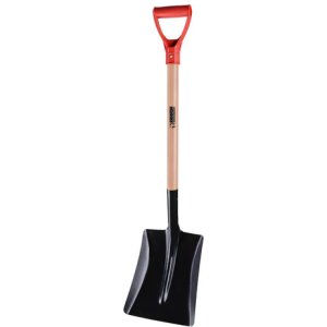Pala Cuadrada Ramada Nº3 Mango Madera 68cm Hoja Pvc Negro Negro Fabuloso