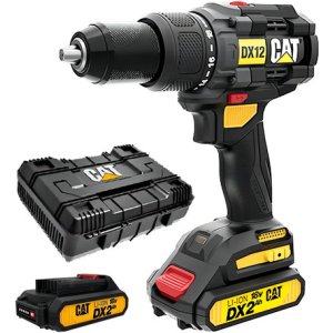 Taladro Inalambrico Atornillador Percutor Cat Dx12 Color Negro