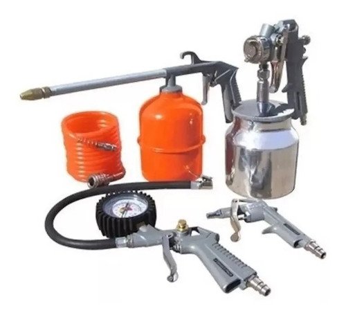 Kit 5 Piezas Multiuso Bta Tools Para Compresor De Aire