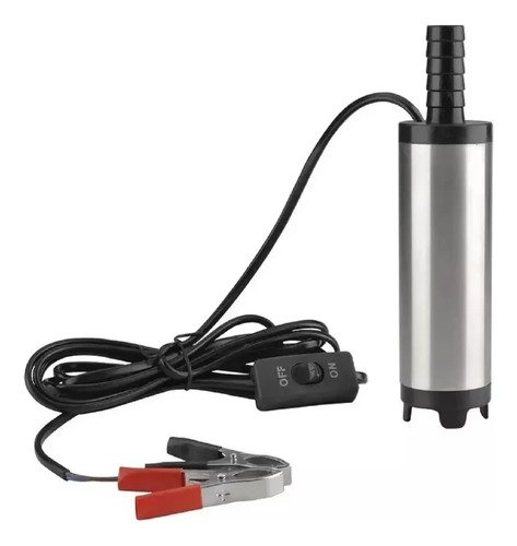 Bomba Trasiego Combustible Agua Nafta Gasoil 12v 51mm Metal