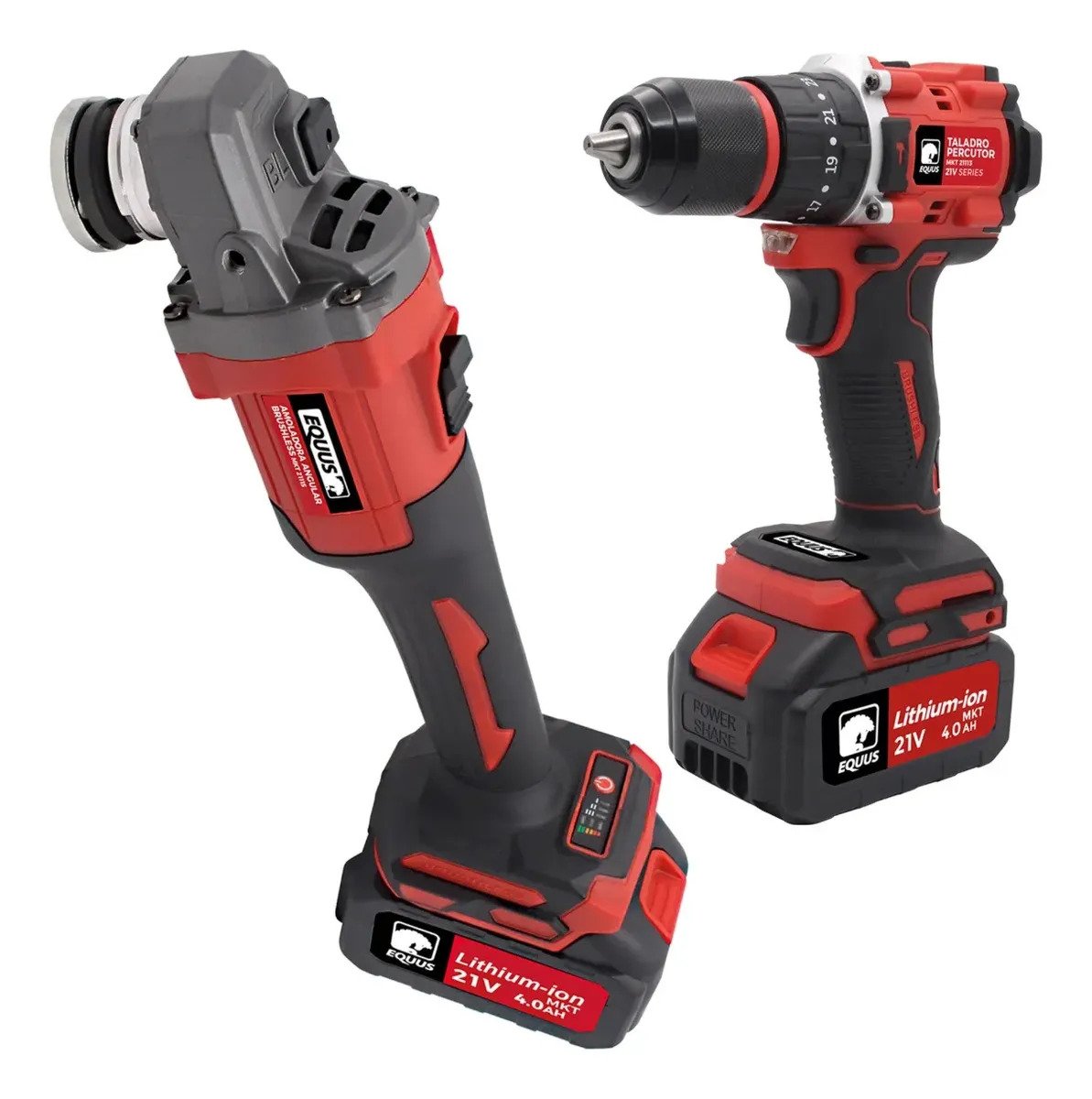 Kit Combo 21v Equus Amoladora + Taladro Percutor