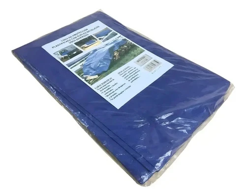 Lona Toldo Camping Azul Impermeable 5x3 M Con Ojales