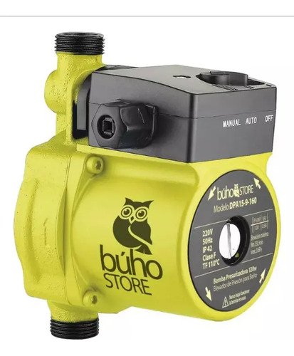 Bomba Presurizadora Búho 120w Dpa15-9-160 28l/min Elevadora De Presión