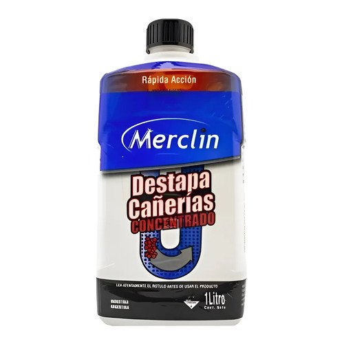 Destapa Cañería Concentrado Merclin × 1 Litro - Imagen 2