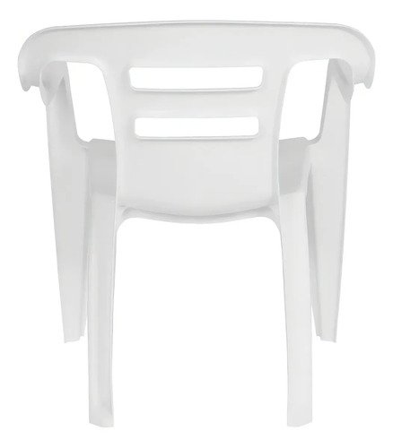 Mesa Cuadrada De Plástico Blanco Con 4 Sillas Mor Para Exterior - Imagen 7