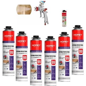 Poliuretano Proyectable Caja X12 + Pistola Neumatica Cleaner