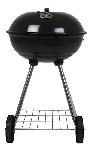 Parrilla Móvil Mor Guarapari 47cm De Ancho 73cm De Alto 54cm De Profundidad Y 46cm De Diámetro Negra Negro