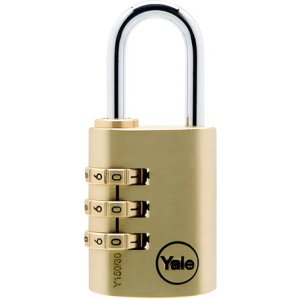 Candado De Combinación Numérica 150-30 Mm Yale Dorado