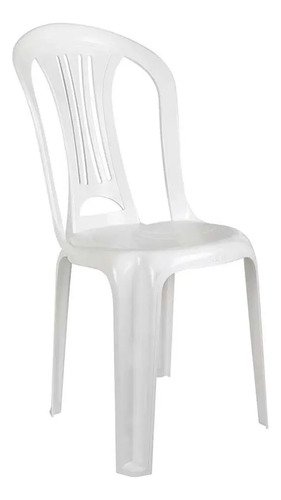 Silla De Plástico Bistró Mor Sin Apoya Brazos Blanca 140kg K Blanco