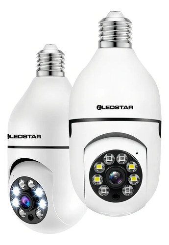 Camara Vigilancia Seguridad Ipc 600 Wifi Porta Lampara Dimm Blanco - Imagen 3