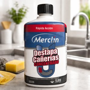 Destapa Cañerías Concentrado Merclin 1 Litro - Tyt